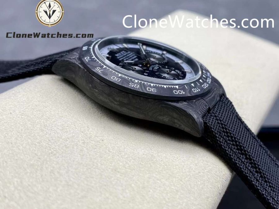 Modified Super Clone Watches 1:1 DiW Rolex Daytona NTPT Carbon “CREAM INVERT" - Image 5