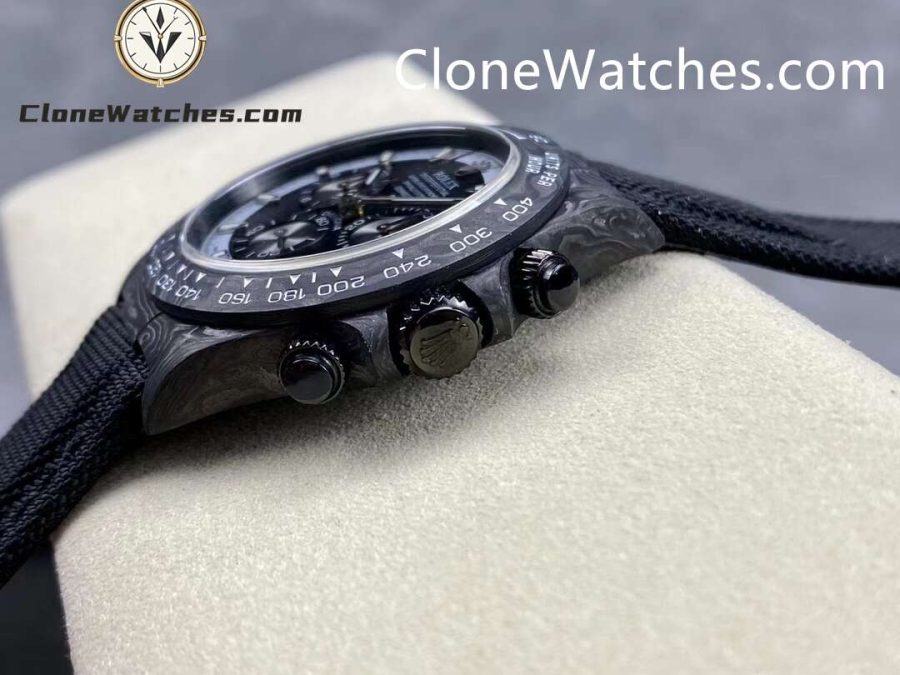 Modified Super Clone Watches 1:1 DiW Rolex Daytona NTPT Carbon “CREAM INVERT" - Image 6