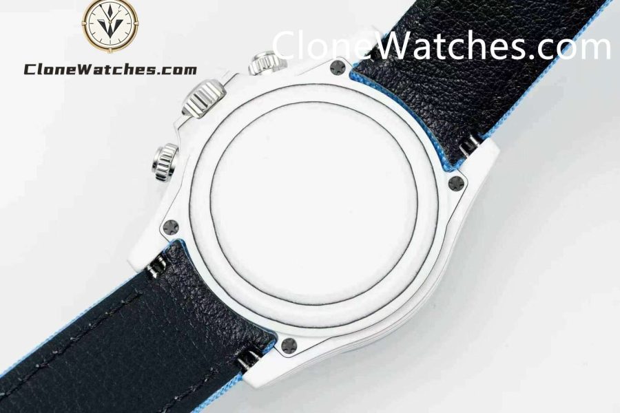 Modified Super Clone Watches 1:1 Sonic Rolex Daytona NTPT Carbon Fiber Skeleton Dial 4130 Movement - Image 8