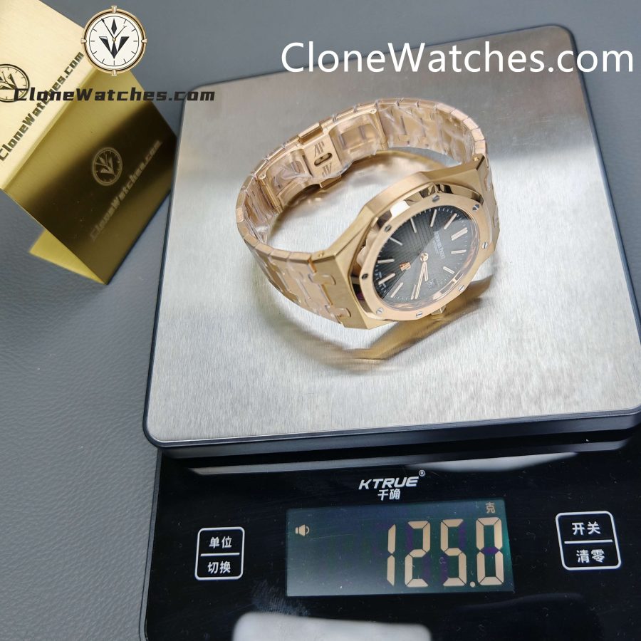 Audemars Piguet Super Clone Watches 1:1 Royal Oak"Jumbo" Extra-Thin "50th Anniversary" 16202 Smoked Grey Dial 39MM - Image 13