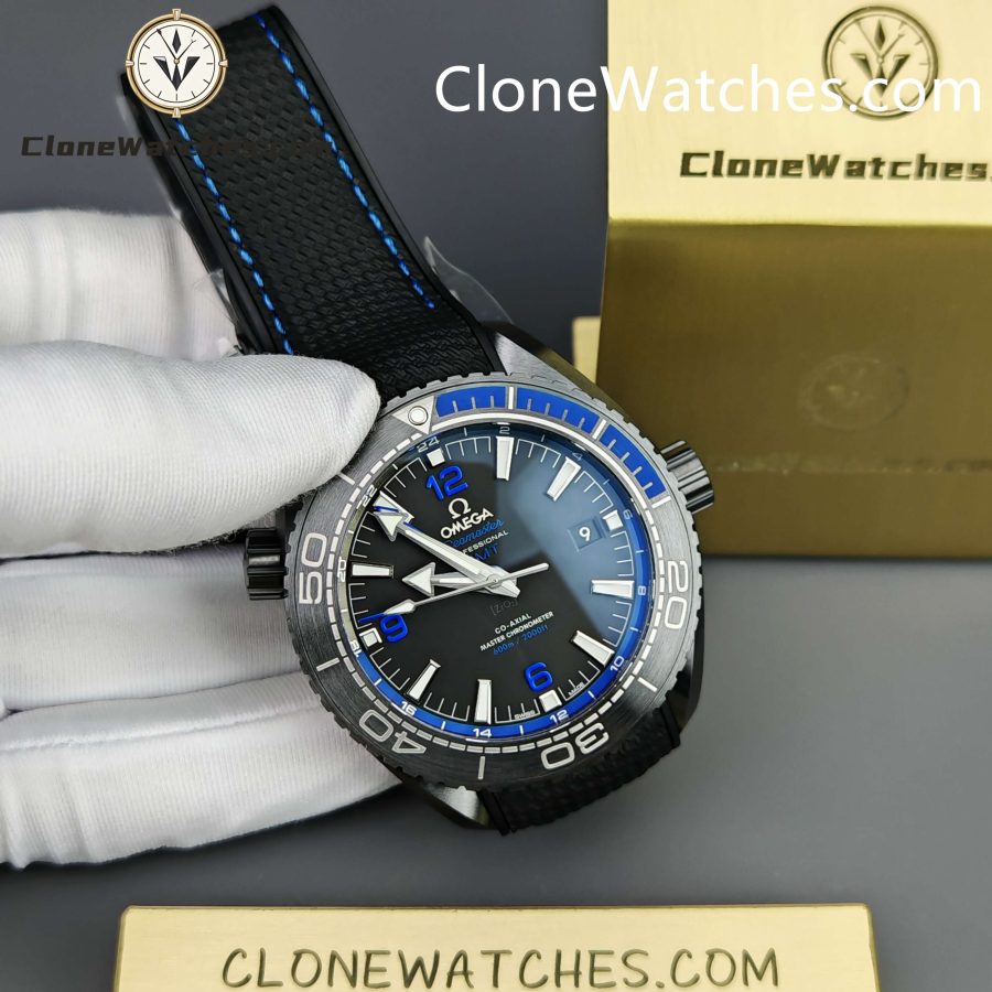 OMEGA Super Clone Watches 1:1 Seamaster Planet Ocean 600m Deep Black 215.92.46.22.01.002 45.5MM - Image 6