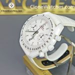 OMEGA Super Clone Watches 1:1 Speedmaster Dark Side of the Moon 311.93.44.51.04.002 44.25mm White Side of the Moon - Image 3