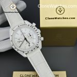 OMEGA Super Clone Watches 1:1 Speedmaster Dark Side of the Moon 311.93.44.51.04.002 44.25mm White Side of the Moon - Image 6