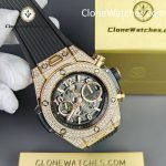 Hublot Super Clone Watches 1:1 Big Bang Unico King Gold Pavé 42 mm 441.OX.1181.RX.1704 - Image 5