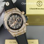 Hublot Super Clone Watches 1:1 Big Bang Unico King Gold Pavé 42 mm 441.OX.1181.RX.1704 - Image 6