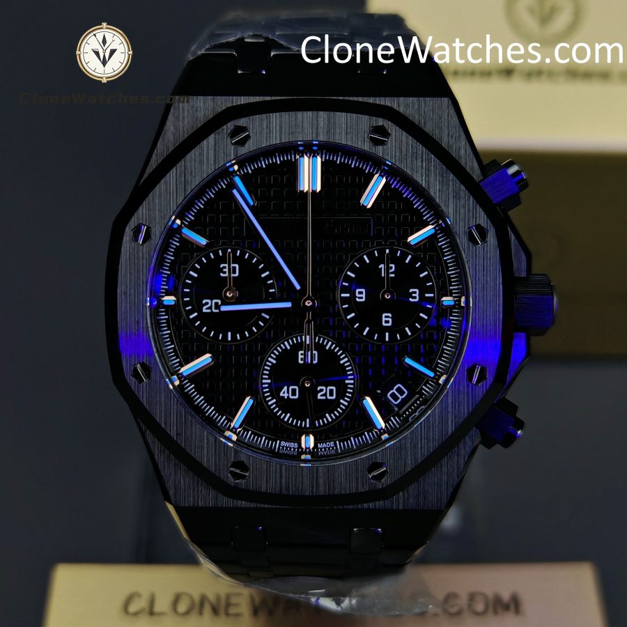 Audemars Piguet Super Clone Watches 1:1 Royal Oak All Black Dial 26240 Selfwinding Chronograph - Image 2