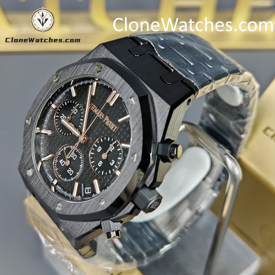 Audemars Piguet Super Clone Watches 1:1 Royal Oak All Black Dial 26240 Selfwinding Chronograph - Image 3