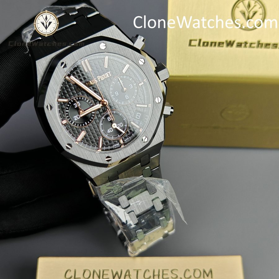 Audemars Piguet Super Clone Watches 1:1 Royal Oak All Black Dial 26240 Selfwinding Chronograph - Image 4