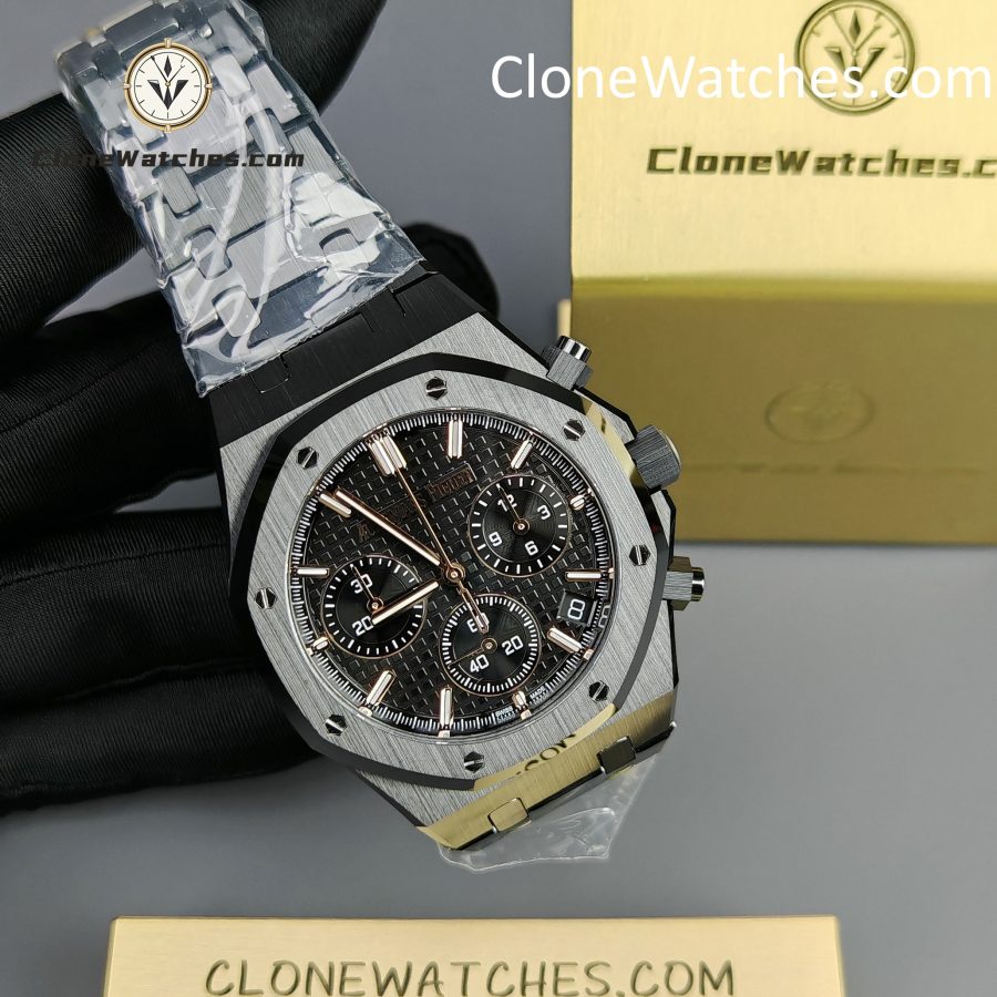 Audemars Piguet Super Clone Watches 1:1 Royal Oak All Black Dial 26240 Selfwinding Chronograph - Image 5