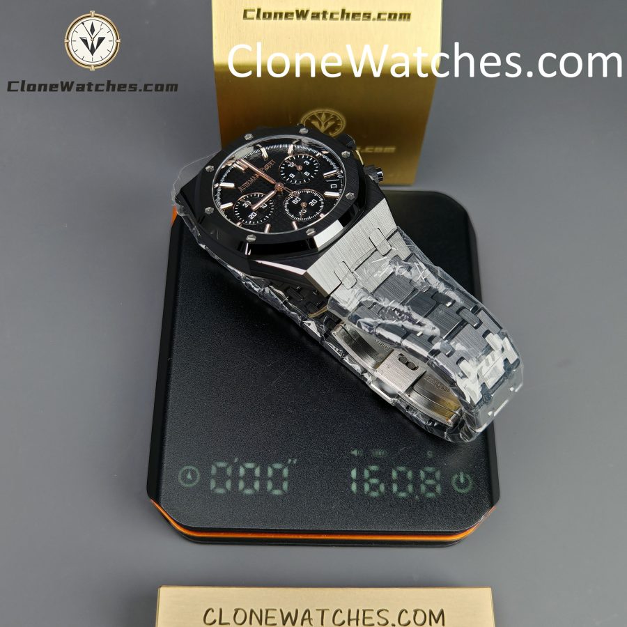 Audemars Piguet Super Clone Watches 1:1 Royal Oak All Black Dial 26240 Selfwinding Chronograph - Image 16