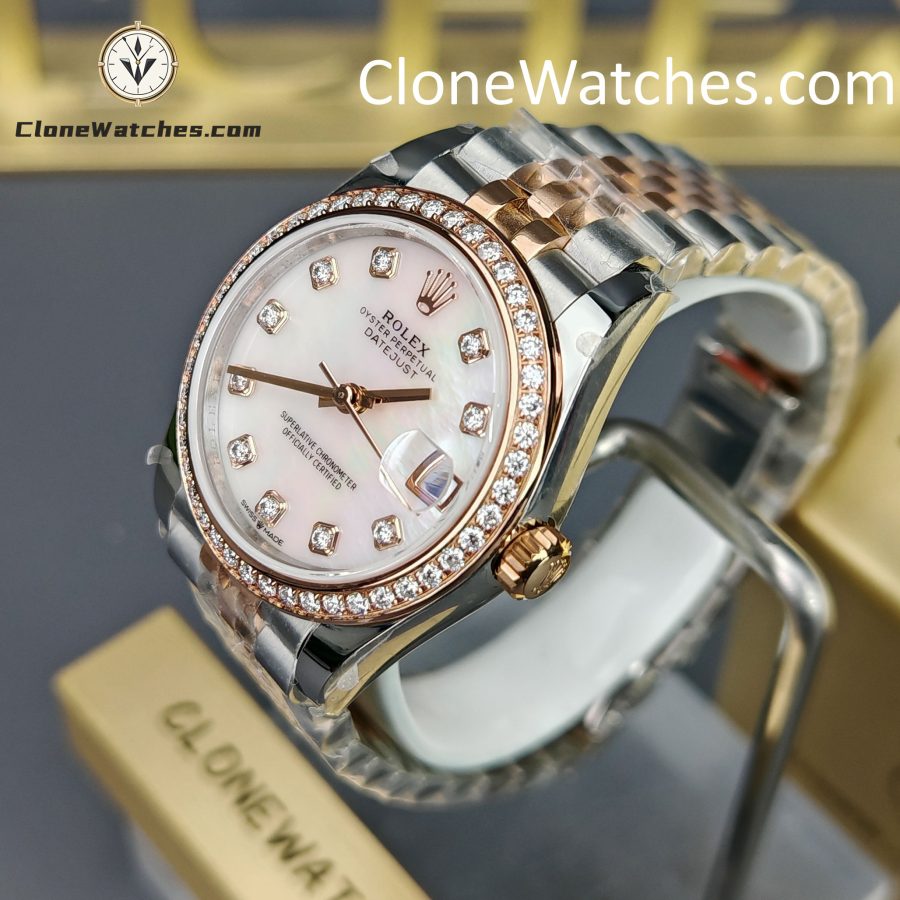 Rolex Super Clone Watches 1:1 DateJust m278381rbr-0026 Jubilee 31MM 2236 Movement - Image 2