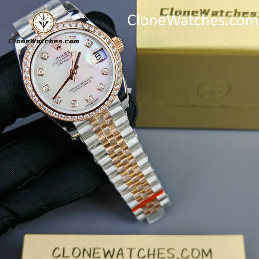 Rolex Super Clone Watches 1:1 DateJust m278381rbr-0026 Jubilee 31MM 2236 Movement - Image 3