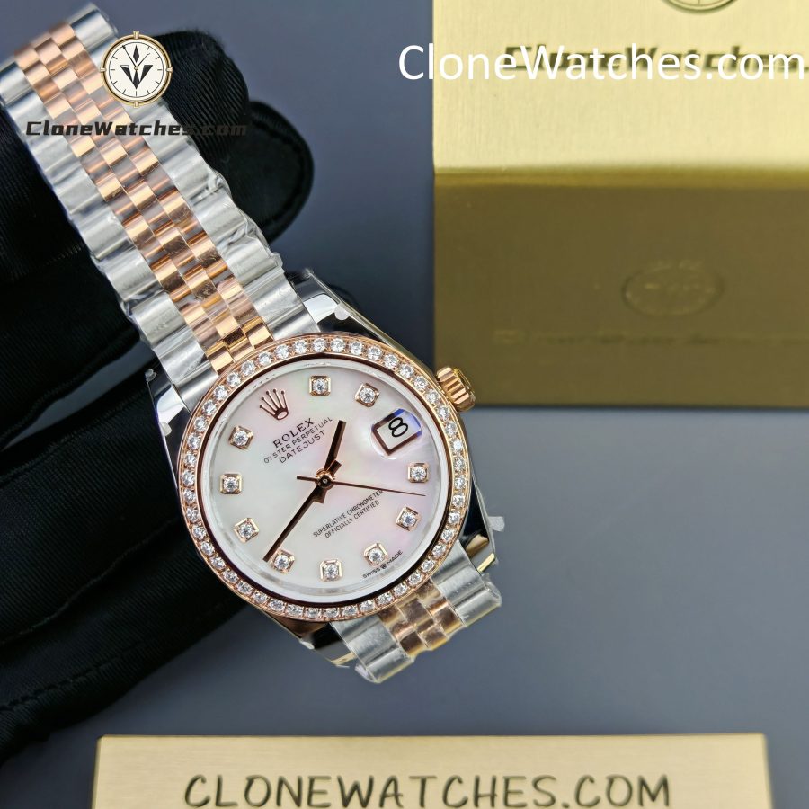 Rolex Super Clone Watches 1:1 DateJust m278381rbr-0026 Jubilee 31MM 2236 Movement - Image 4