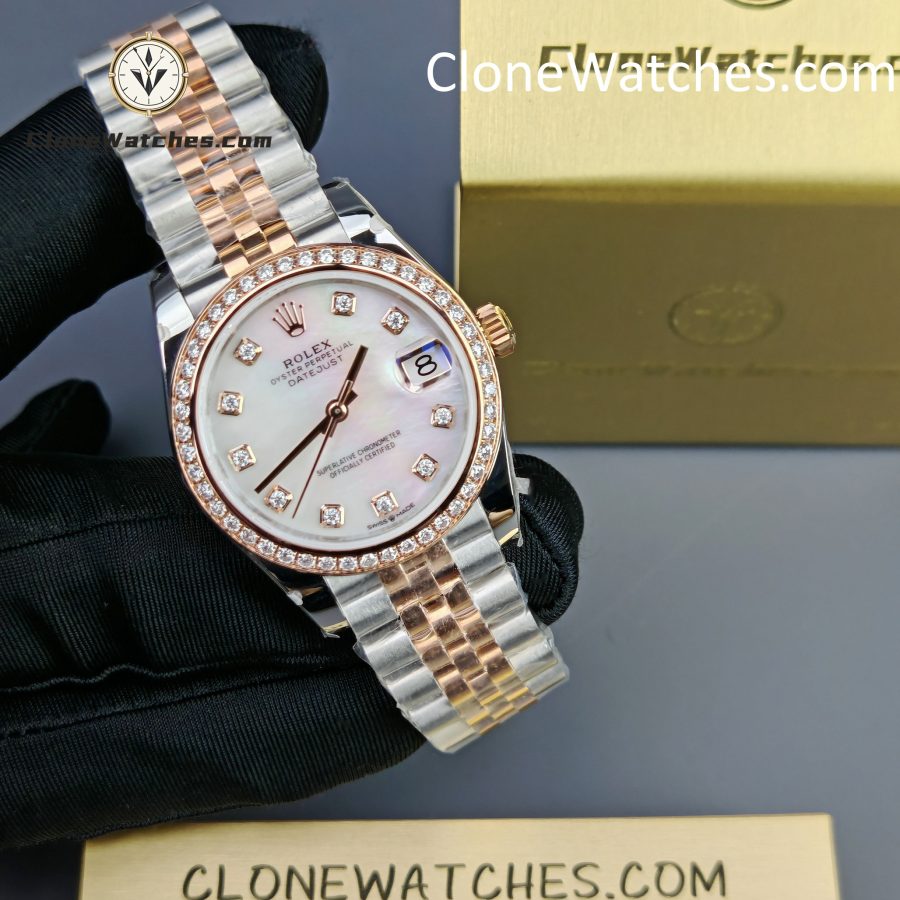 Rolex Super Clone Watches 1:1 DateJust m278381rbr-0026 Jubilee 31MM 2236 Movement - Image 5