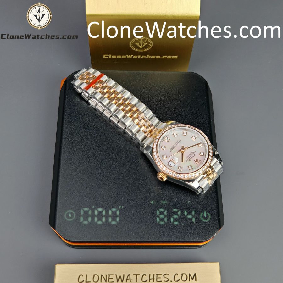 Rolex Super Clone Watches 1:1 DateJust m278381rbr-0026 Jubilee 31MM 2236 Movement - Image 15
