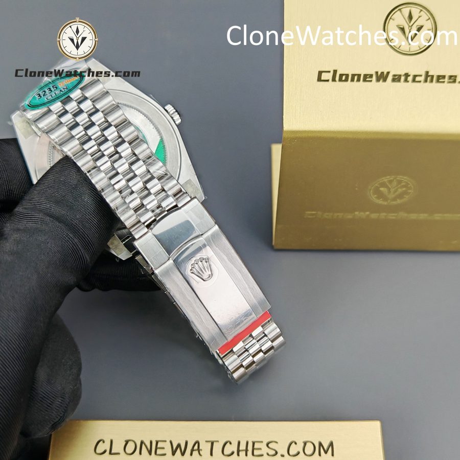 Rolex Super Clone Watches 1:1 DateJust Water Ripple Blue Dial m126334-0032 Jubilee 41MM 3235 Movement - Image 7