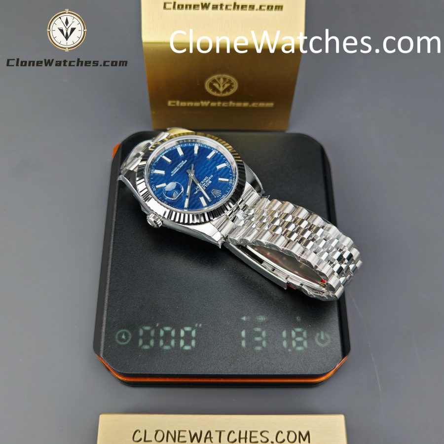 Rolex Super Clone Watches 1:1 DateJust Water Ripple Blue Dial m126334-0032 Jubilee 41MM 3235 Movement - Image 17