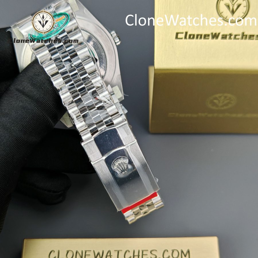 Rolex Super Clone Watch 1:1 DateJust Water Ripple Green Dial m126334-0030 Jubilee 41MM 3235 Movement - Image 7