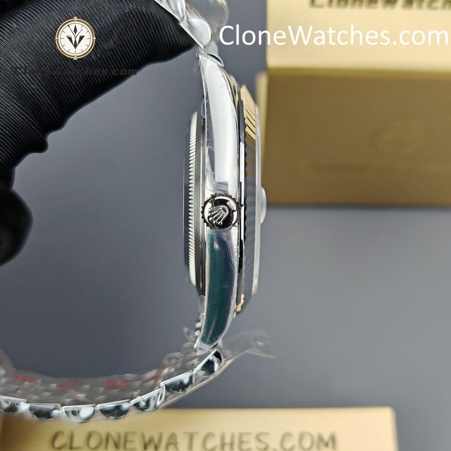 Rolex Super Clone Watch 1:1 DateJust Water Ripple Green Dial m126334-0030 Jubilee 41MM 3235 Movement - Image 8