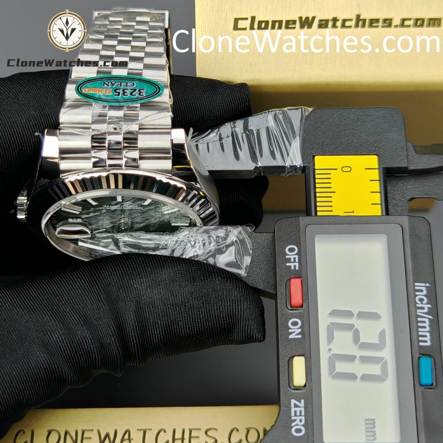 Rolex Super Clone Watch 1:1 DateJust Water Ripple Green Dial m126334-0030 Jubilee 41MM 3235 Movement - Image 13