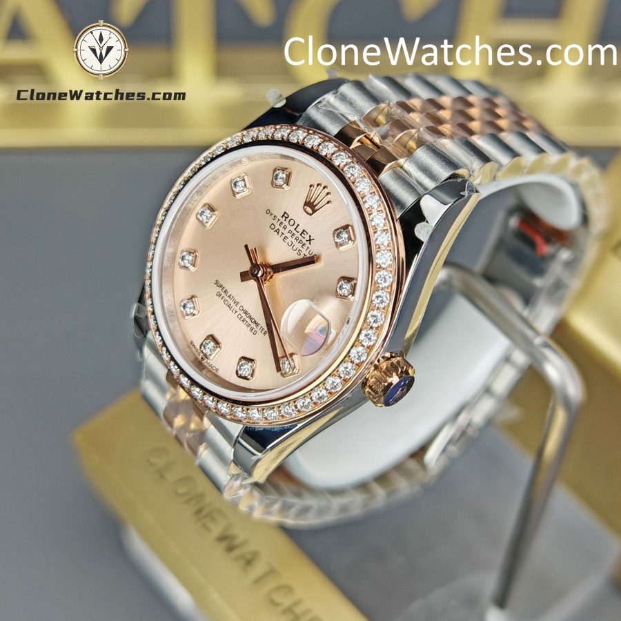 Rolex Super Clone Watches 1:1 DateJust m278381rbr-0024 Jubilee 31MM 2236 Movement - Image 2