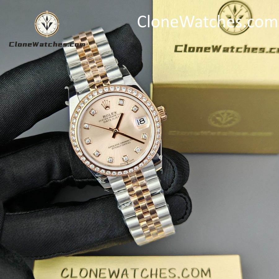 Rolex Super Clone Watches 1:1 DateJust m278381rbr-0024 Jubilee 31MM 2236 Movement - Image 5