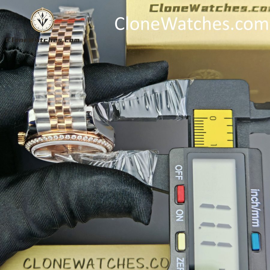 Rolex Super Clone Watches 1:1 DateJust m278381rbr-0024 Jubilee 31MM 2236 Movement - Image 15