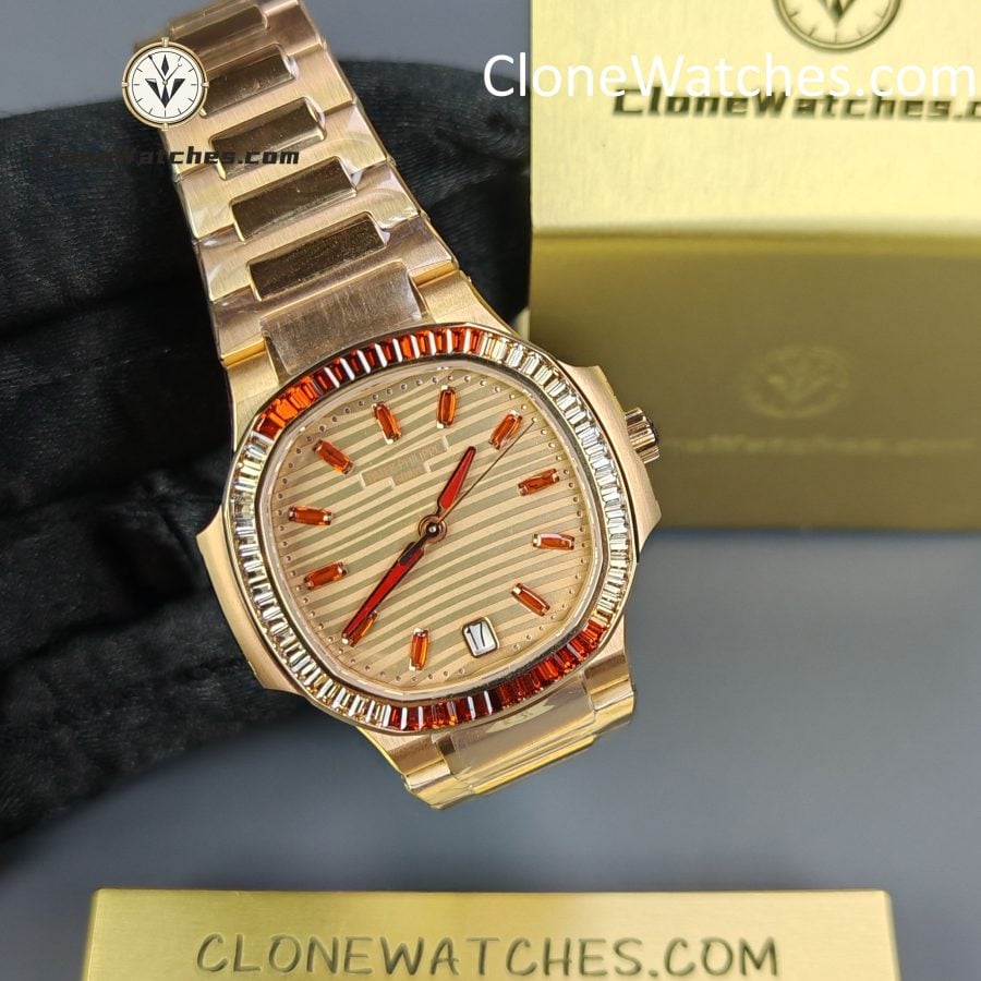 Patek Philippe Super Clone Watches 1:1 Nautilus Rose Gold 7118/1300R-001 35.2 mm - Image 2