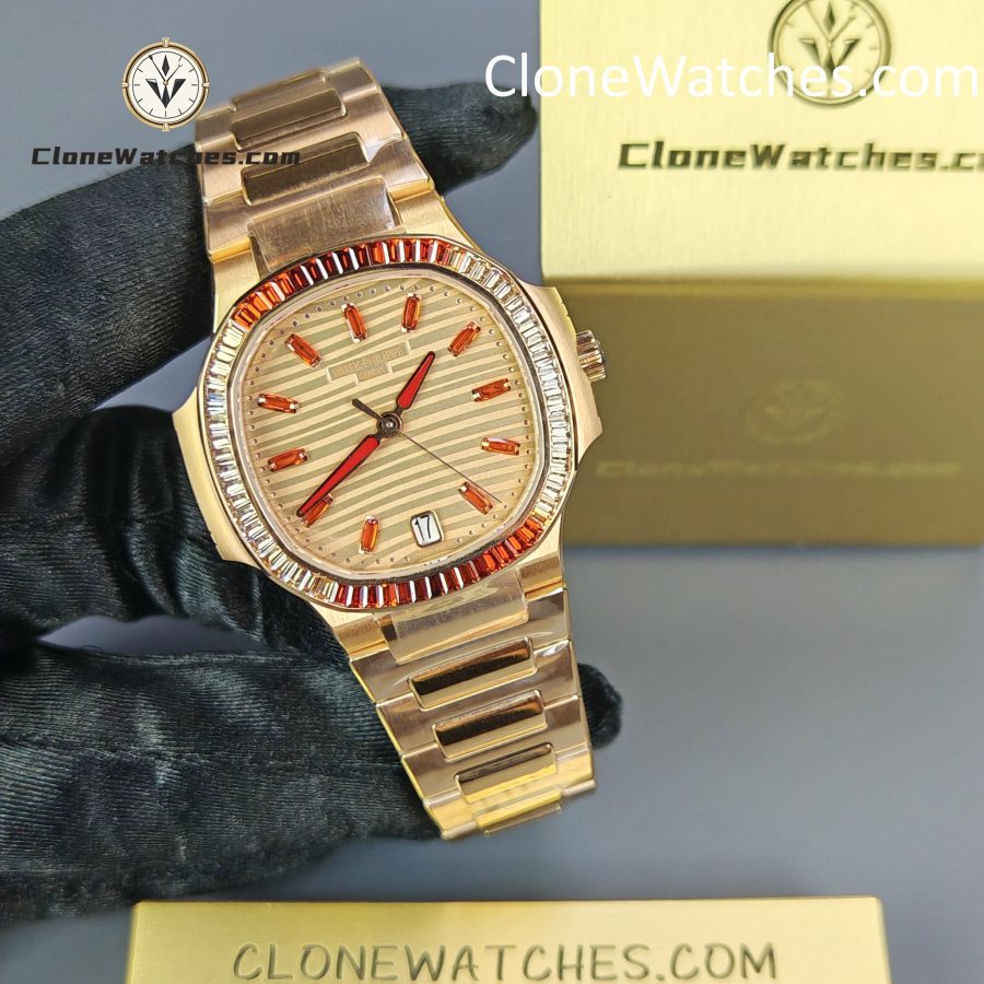 Patek Philippe Super Clone Watches 1:1 Nautilus Rose Gold 7118/1300R-001 35.2 mm - Image 3