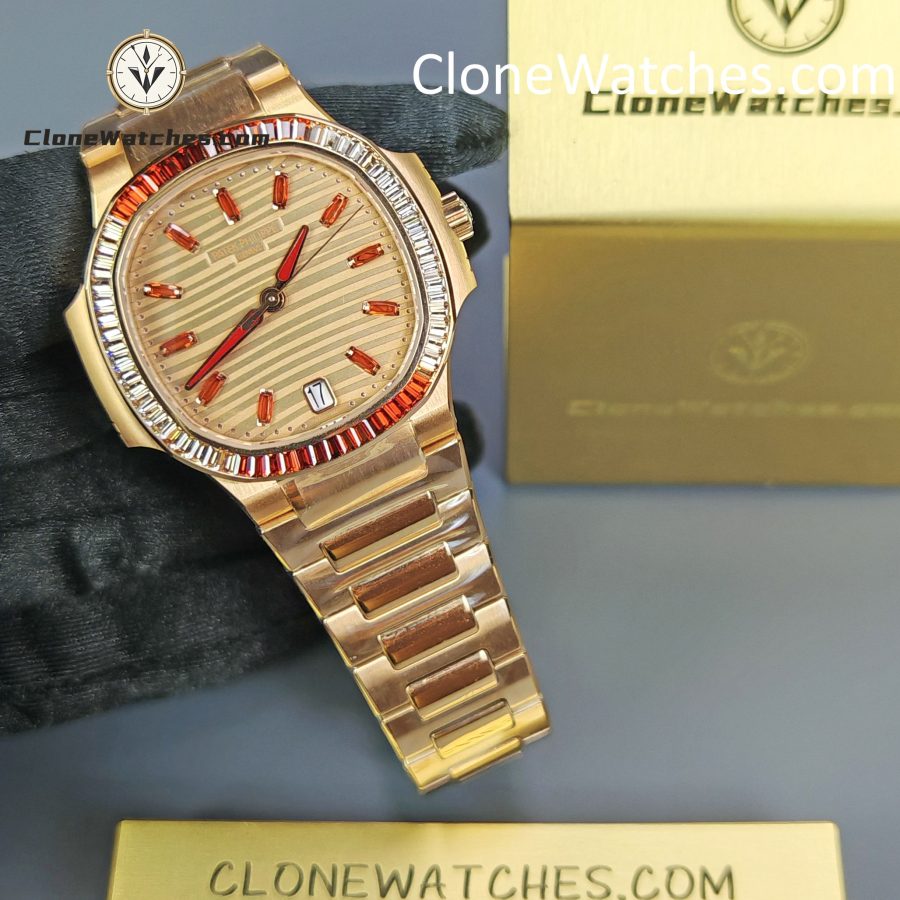 Patek Philippe Super Clone Watches 1:1 Nautilus Rose Gold 7118/1300R-001 35.2 mm - Image 4