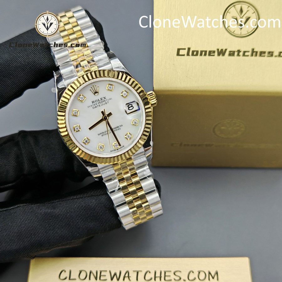 Rolex Super Clone Watches 1:1 DateJust m278273-0028 Jubilee 31MM 2236 Movement - Image 5