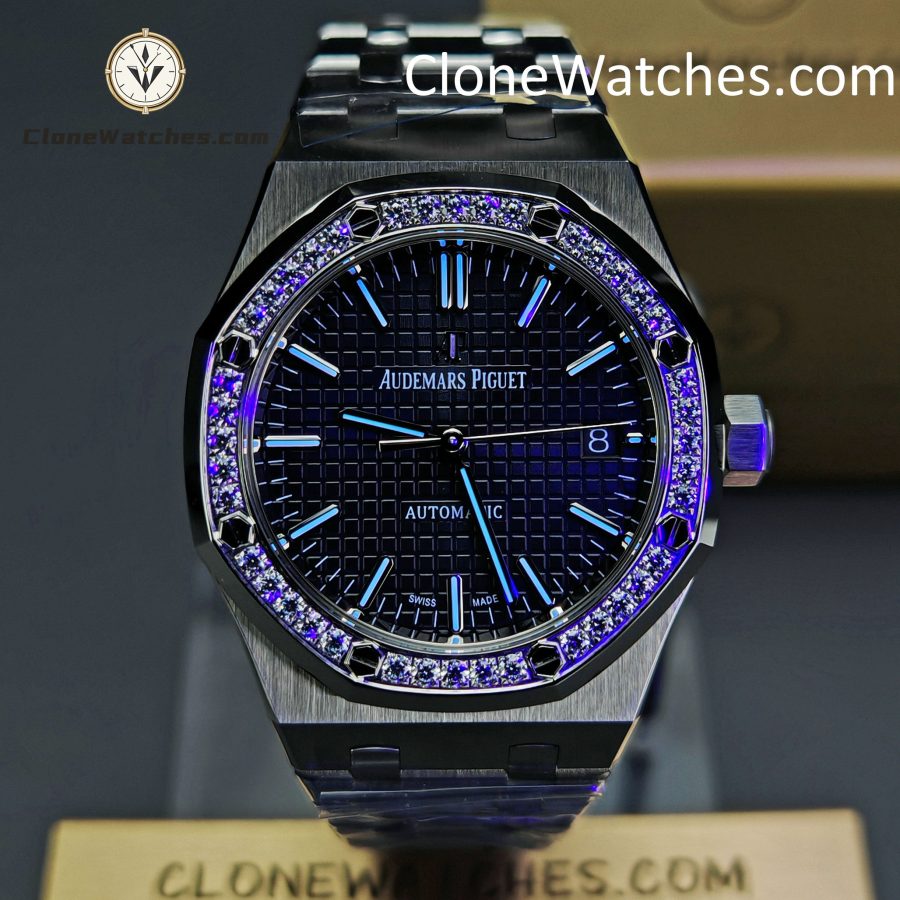 Audemars Piguet Super Clone Watches 1:1 Royal Oak 15451ST Blue Dial 37MM - Image 2