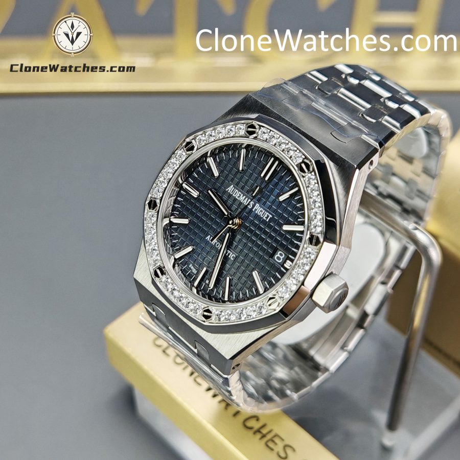 Audemars Piguet Super Clone Watches 1:1 Royal Oak 15451ST Blue Dial 37MM - Image 3
