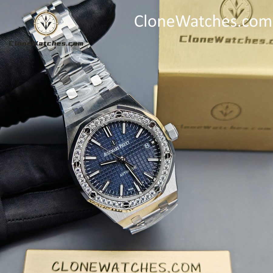 Audemars Piguet Super Clone Watches 1:1 Royal Oak 15451ST Blue Dial 37MM - Image 5