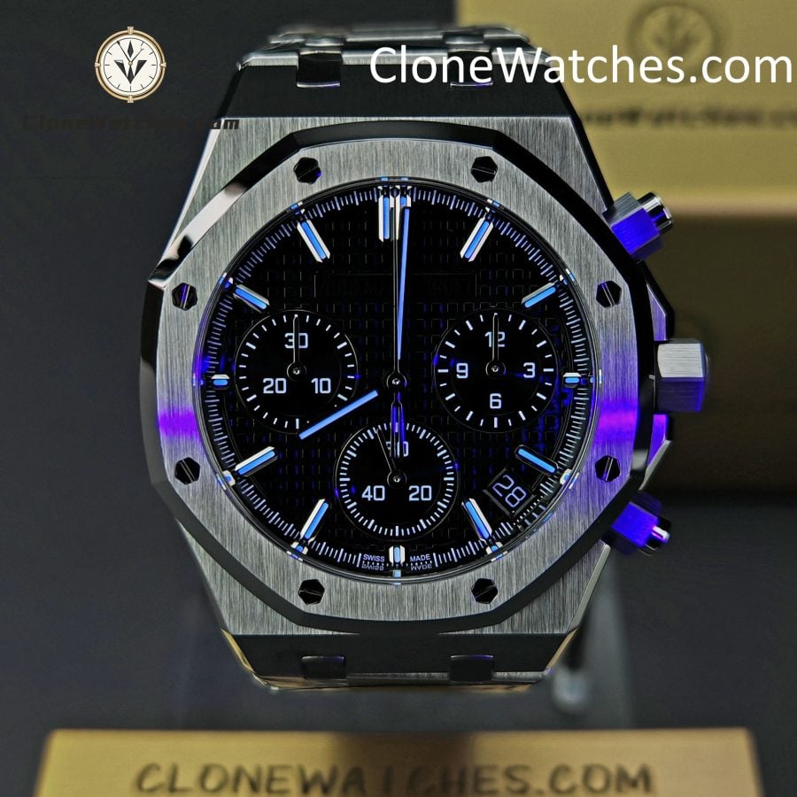 Audemars Piguet Super Clone Watches 1:1 Royal Oak Black Dial 26240 Selfwinding Chronograph - Image 2