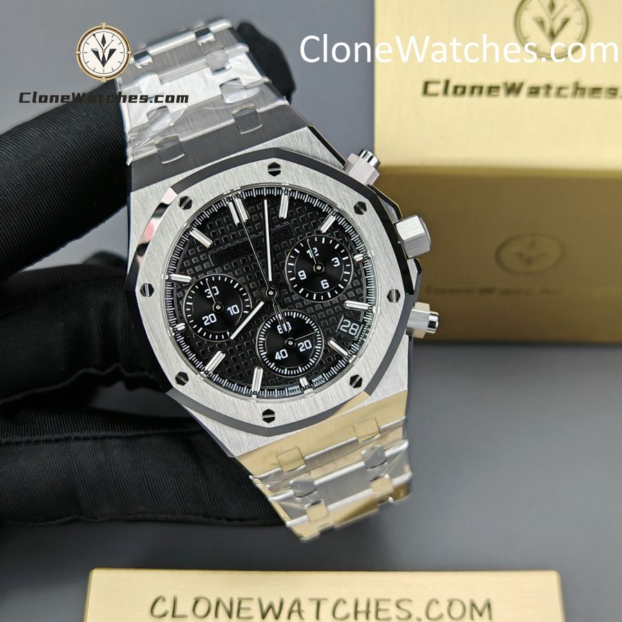 Audemars Piguet Super Clone Watches 1:1 Royal Oak Black Dial 26240 Selfwinding Chronograph - Image 6