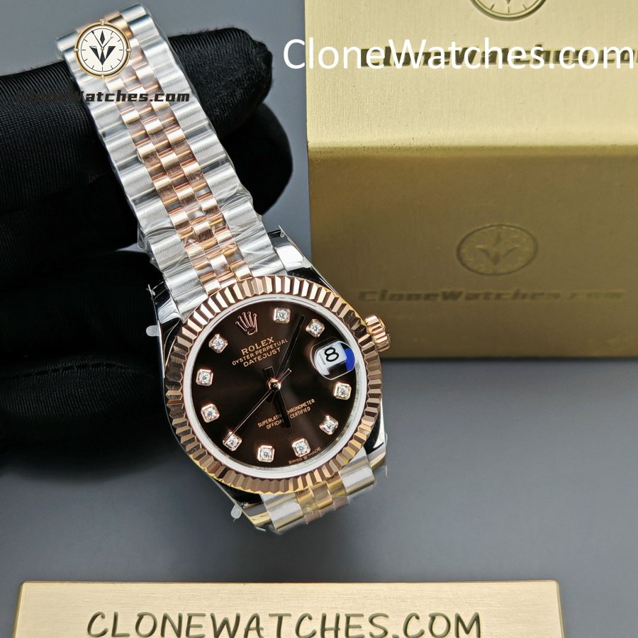 Rolex Super Clone Watches 1:1 DateJust m278271-0028 Jubilee 31MM 2236 Movement - Image 4
