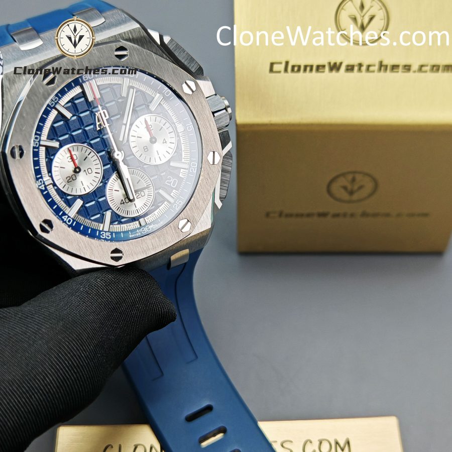 Audemars Piguet Super Clone Watches 1:1 Royal Oak Offshore Blue Dial 26420 Selfwinding Chronograph - Image 4