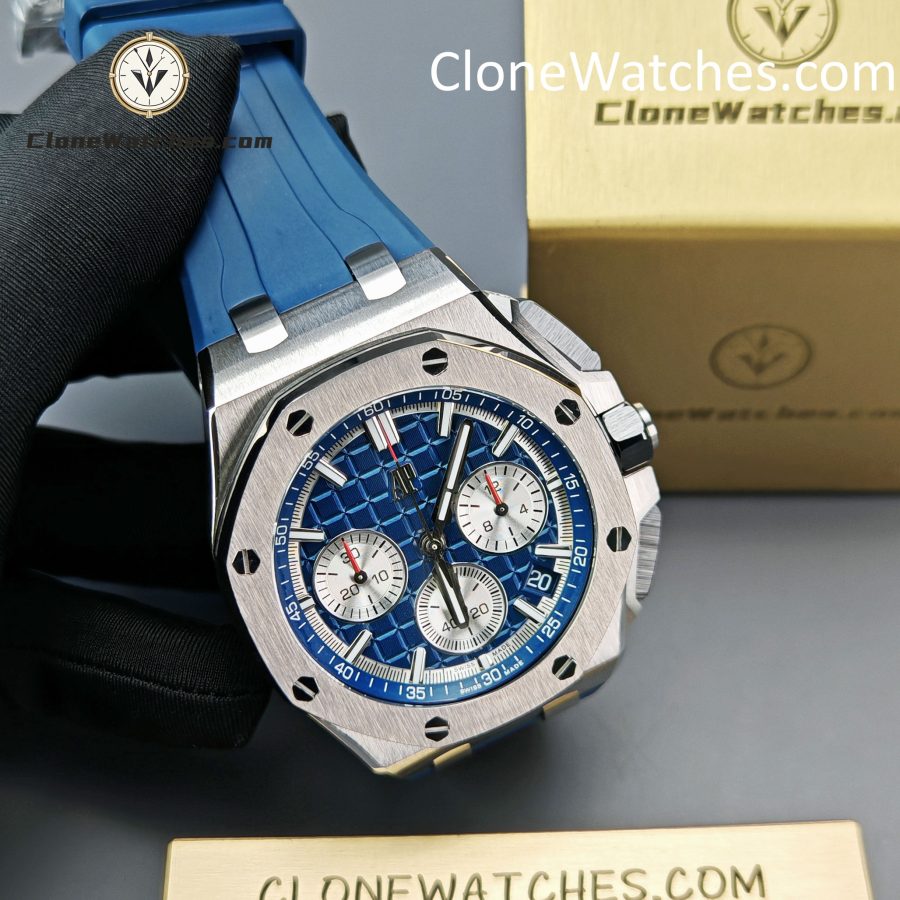 Audemars Piguet Super Clone Watches 1:1 Royal Oak Offshore Blue Dial 26420 Selfwinding Chronograph - Image 5