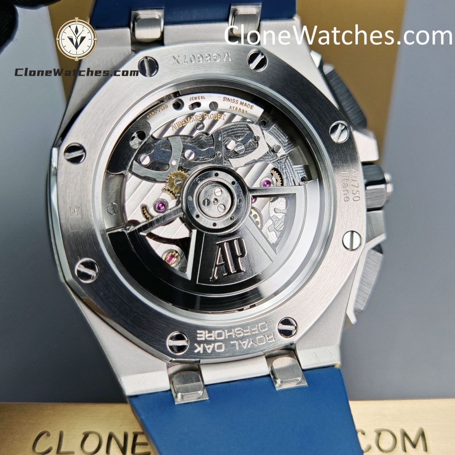 Audemars Piguet Super Clone Watches 1:1 Royal Oak Offshore Blue Dial 26420 Selfwinding Chronograph - Image 13