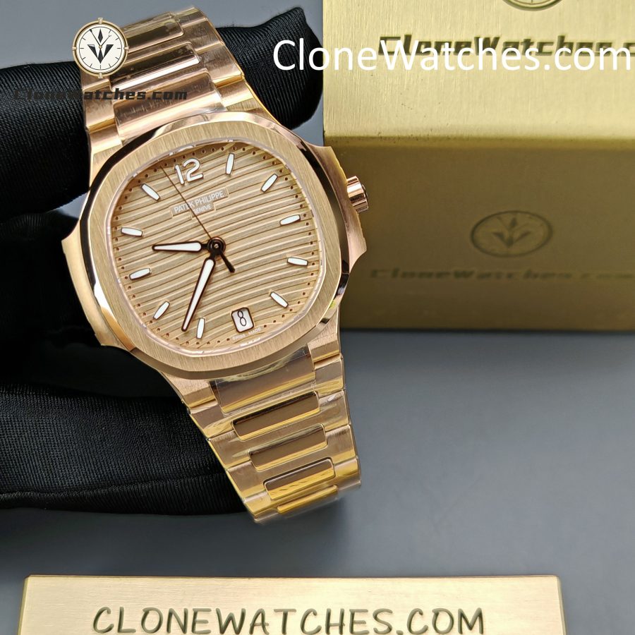 Patek Philippe Super Clone Watches 1:1 Nautilus Rose Gold 7118/1R-010 35.2 mm - Image 6