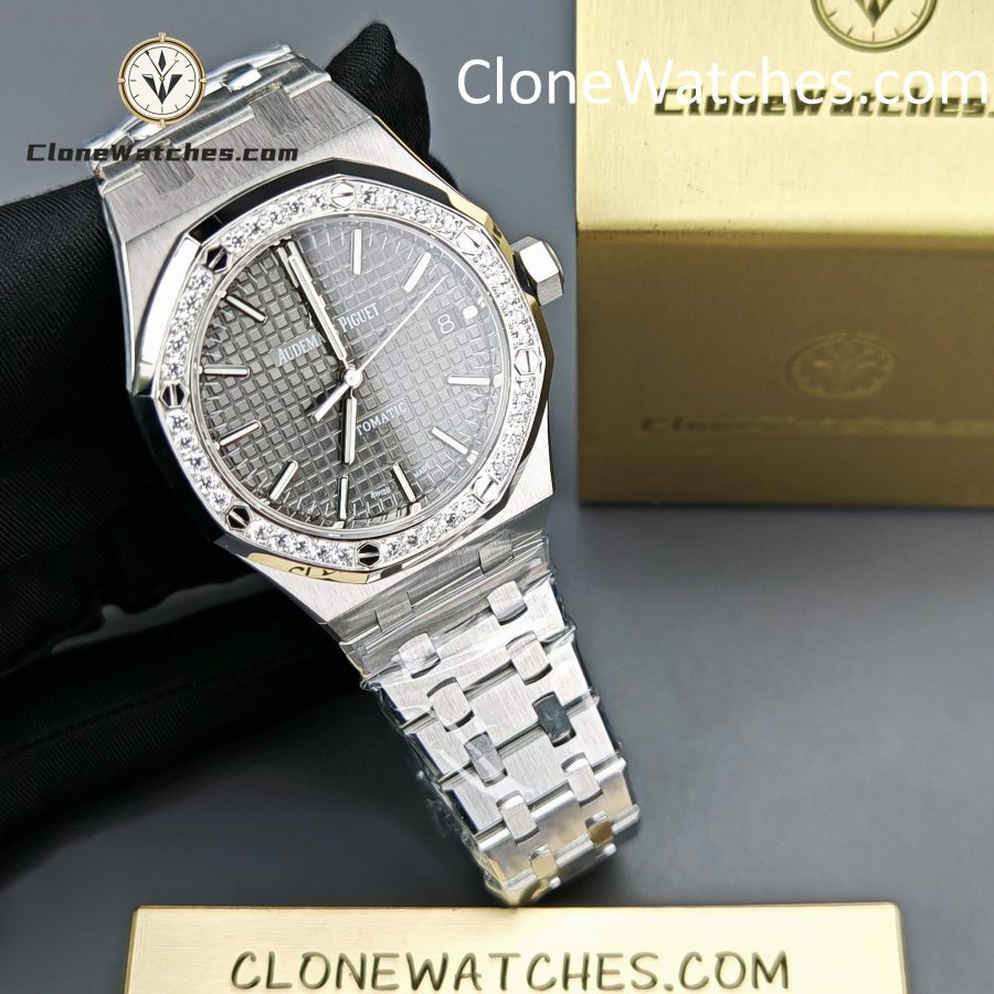Audemars Piguet Super Clone Watches 1:1 Royal Oak 15451ST Grey Dial 37MM - Image 4