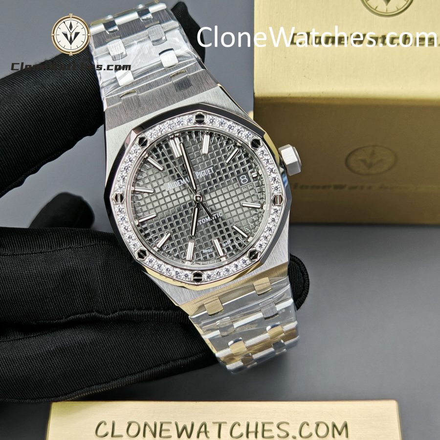 Audemars Piguet Super Clone Watches 1:1 Royal Oak 15451ST Grey Dial 37MM - Image 6