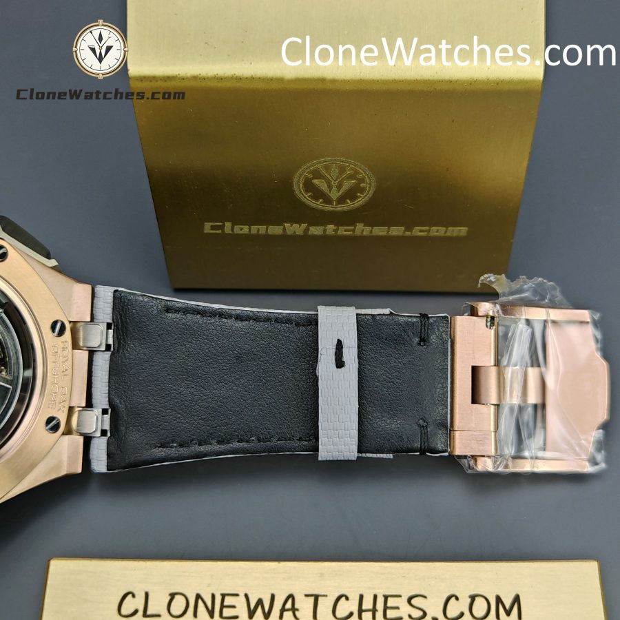 Audemars Piguet Super Clone Watches 1:1 Royal Oak Offshore Rose Gold Gray Dial 26420 Selfwinding Chronograph - Image 10