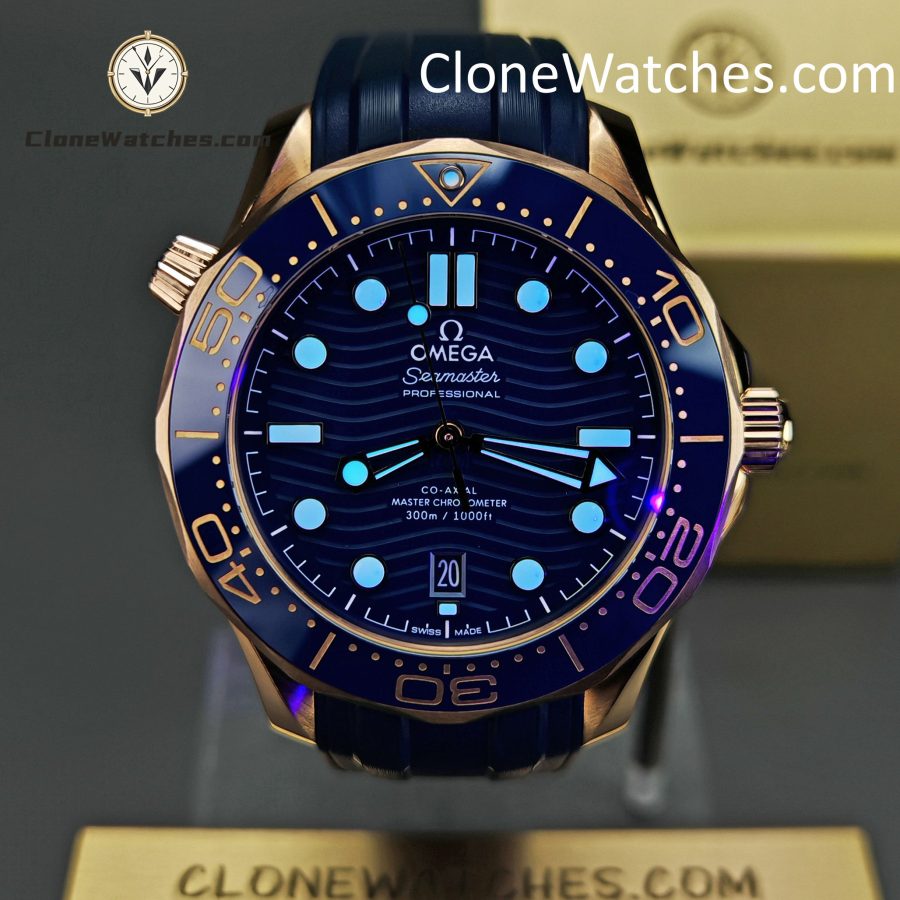 OMEGA Super Clone Watches 1:1 Seamaster Diver 300M Rose Gold 210.62.42.20.03.001 42MM - Image 2