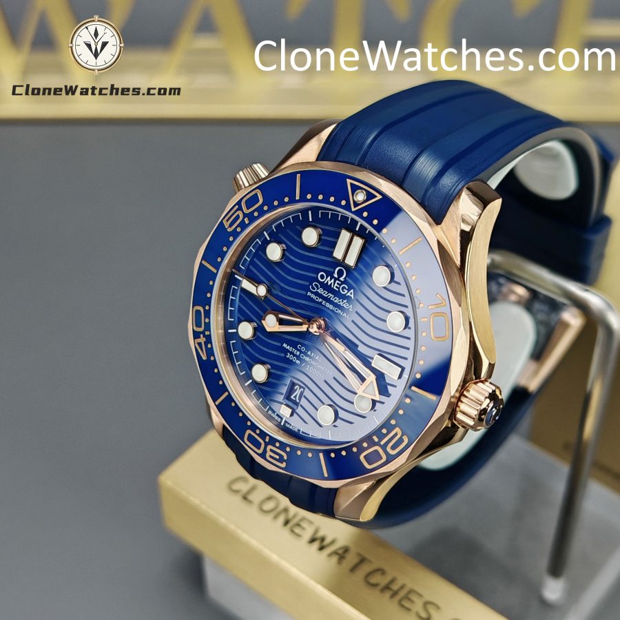 OMEGA Super Clone Watches 1:1 Seamaster Diver 300M Rose Gold 210.62.42.20.03.001 42MM - Image 3