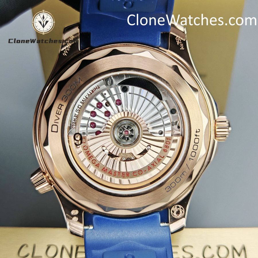OMEGA Super Clone Watches 1:1 Seamaster Diver 300M Rose Gold 210.62.42.20.03.001 42MM - Image 11