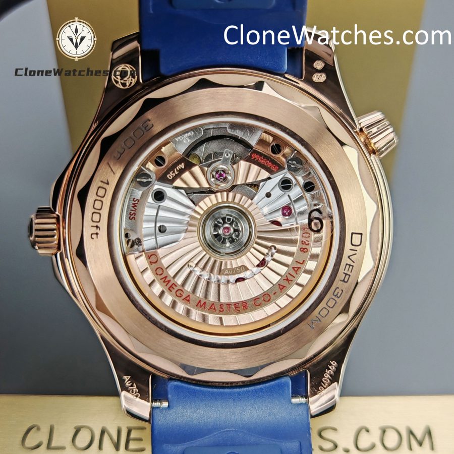 OMEGA Super Clone Watches 1:1 Seamaster Diver 300M Rose Gold 210.62.42.20.03.001 42MM - Image 12