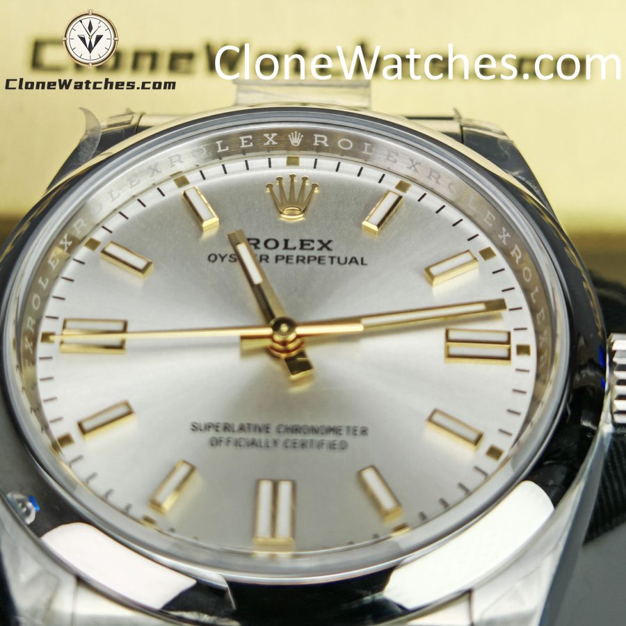 Rolex Super Clone Watches 1:1 Oyster Perpetual Silver Dial 36mm m126000-0001 3230 Movement - Image 14