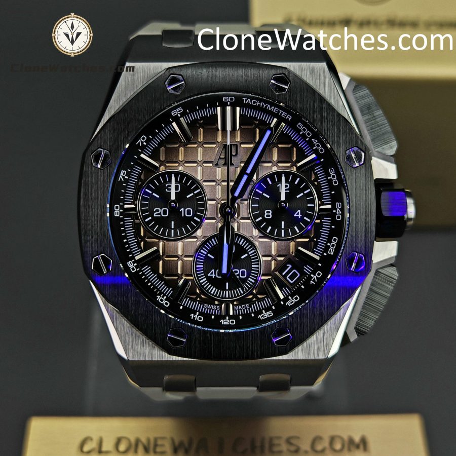 Audemars Piguet Super Clone Watches 1:1 Royal Oak Offshore Taupe Dial 26420 Selfwinding Chronograph - Image 2